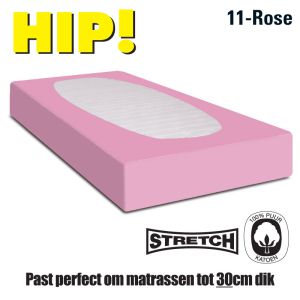 Jersey hoeslaken rose Super Size